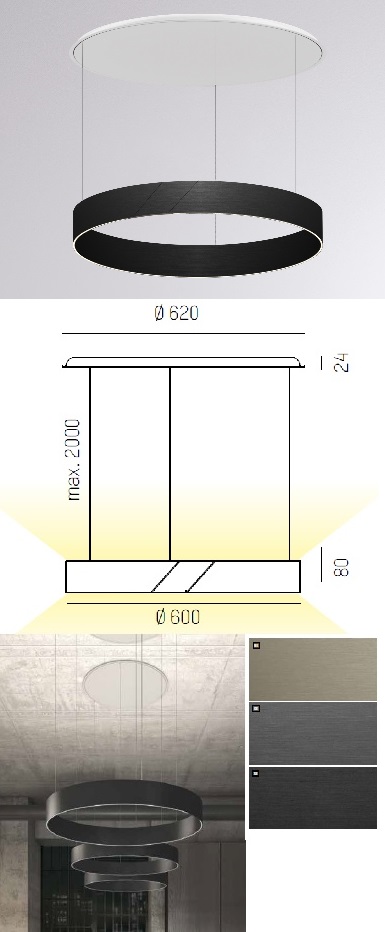 AFTER 8 ROUND schwarz ZigBee dimmbar von Moltoluce